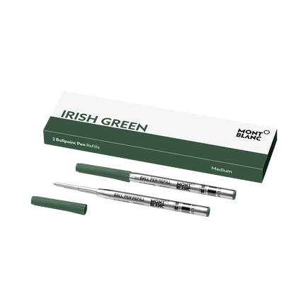 2x Ballpoint Refills, Irish Green