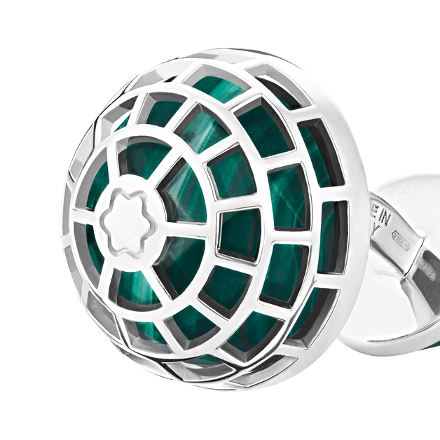 Montblanc Meisterstück Cufflinks with Malachite stone - 3