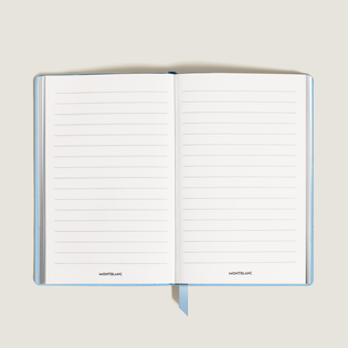 Large Notebook, Saffiano Leather, Pale Blue &ndash; Lined Pages