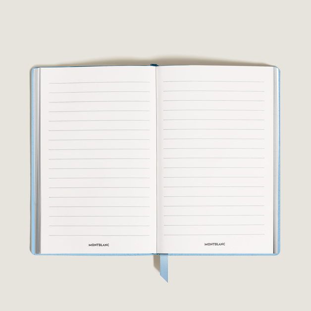Large Notebook, Saffiano Leather, Pale Blue – Lined Pages - 1