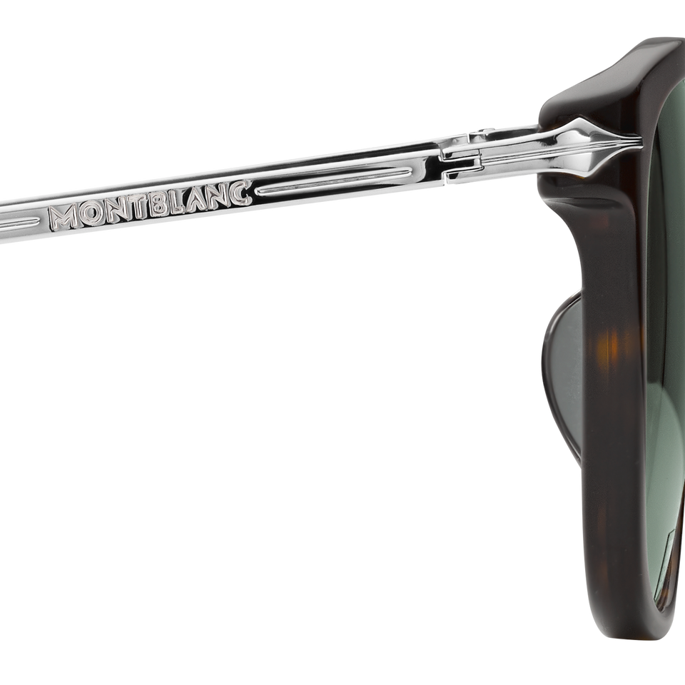 Round Sunglasses with Havana Acetate Frame - 8