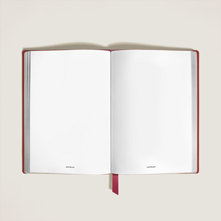Medium Notebook, Saffiano Leather, Red &ndash; Blank Pages