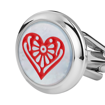 Meisterst&uuml;ck Tribute to the Book Around the World in 80 Days Spade & Heart Cufflinks
