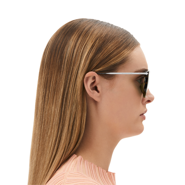 Round Sunglasses with Havana Acetate Frame - 6