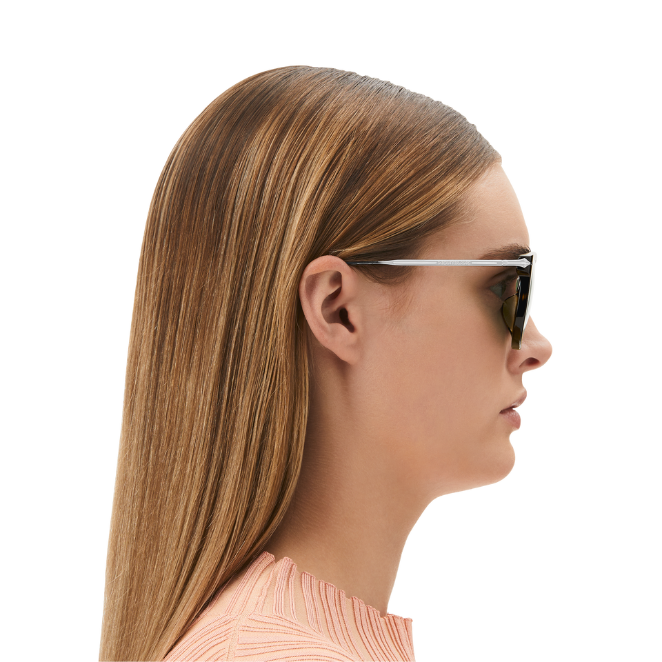 Round Sunglasses with Havana Acetate Frame - 6