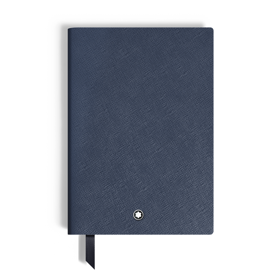 Medium Notebook, Saffiano Leather, Blue &ndash; Squared Pages - 2