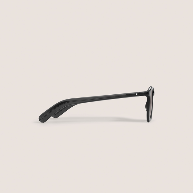 Round Sunglasses with Black injected Acetate Frame  - 2