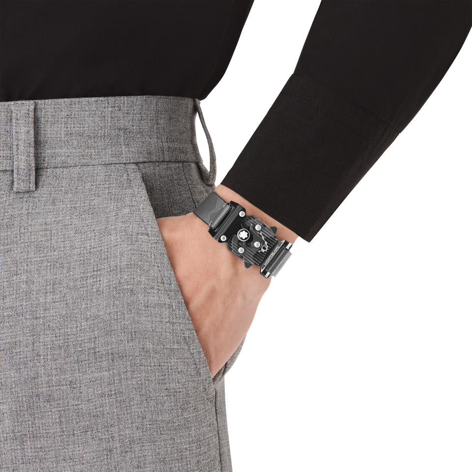 Bracelet with plexiglas closing Montblanc Extreme 3.0 Collection grey - 4