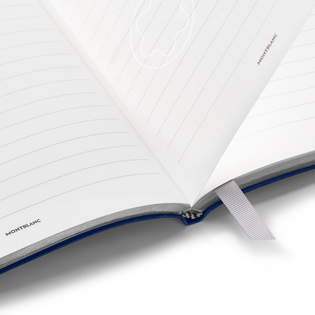 Medium Notebook in Sartorial Leather, Lined Pages