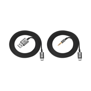 Black Cable Set for Montblanc MB 01 Headphones