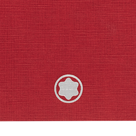 2 مفكّرة &lrm;#146 من قرطاسية مون بلان الفاخرة، رفيعة، حمراء، خالية من السطور لمجموعة أغمانتد بايبر