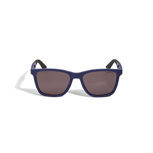 Squared Sunglasses with Injected Blue Colored Frame