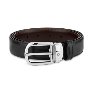Horseshoe 30&nbsp;mm Reversible Belt in Leather