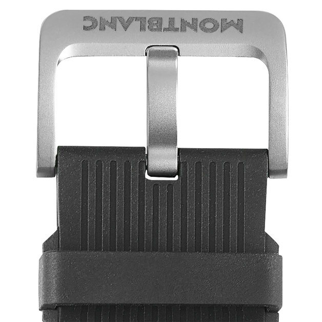 Striped Black Rubber Strap  - 2