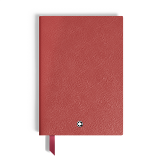Medium Notebook, Saffiano Leather, Red &ndash; Blank Pages