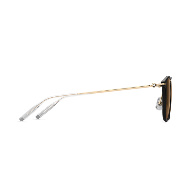 Round Sunglasses with Black Coloured Injected Frame - 2