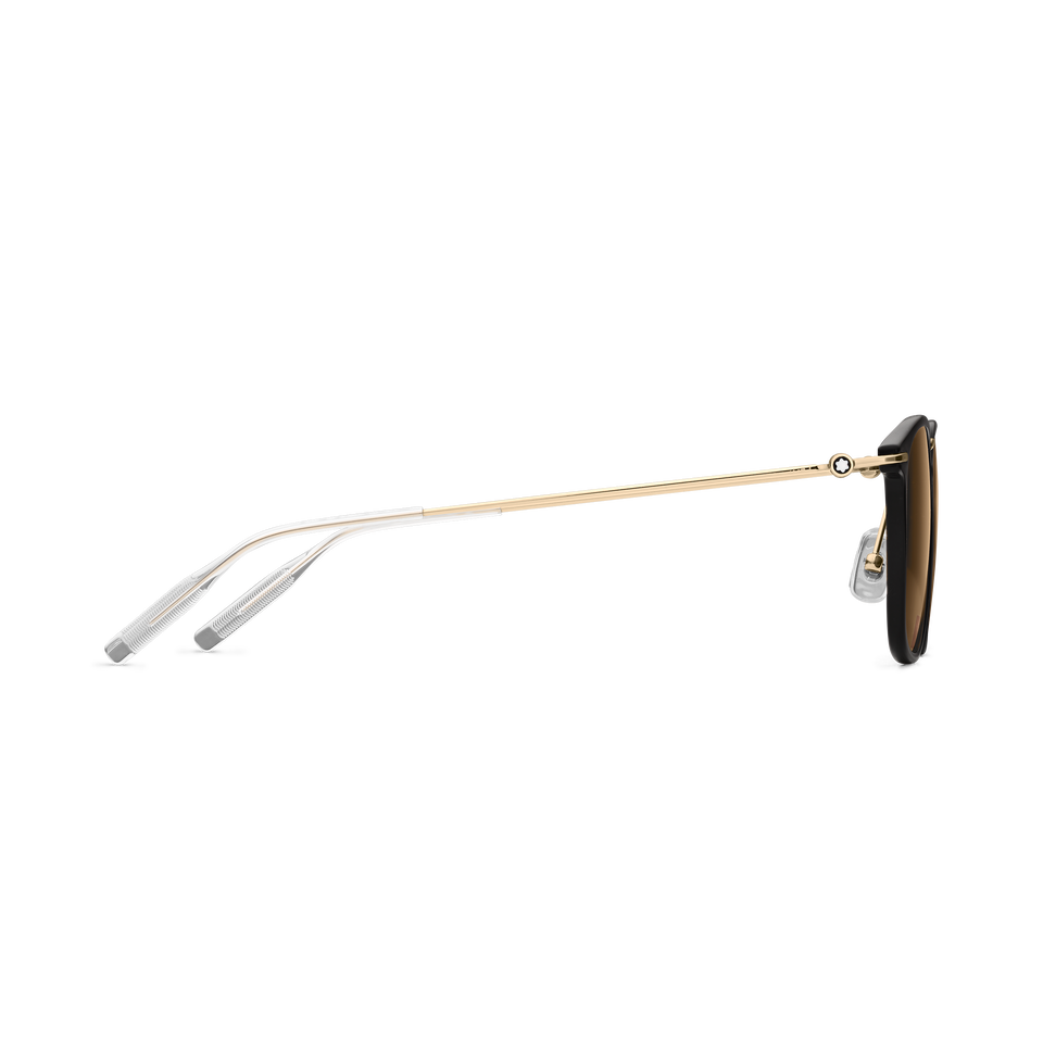Round Sunglasses with Black Coloured Injected Frame - 2