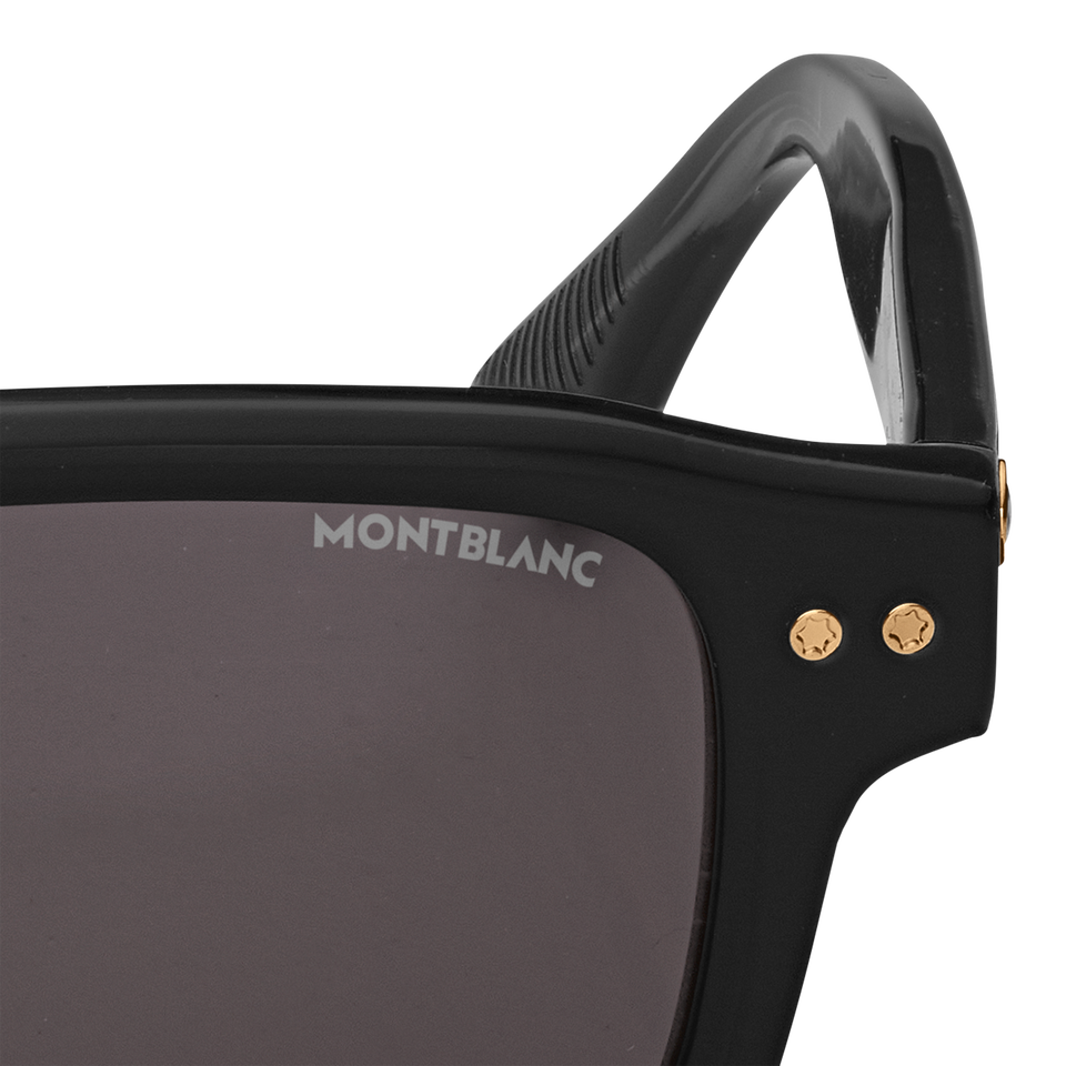 Rectangular Sunglasses with Black Coloured Acetate Frame - 3
