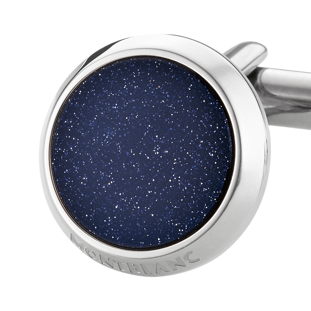 Meisterst&uuml;ck Cufflinks with Blue Goldstone Inlay - 4