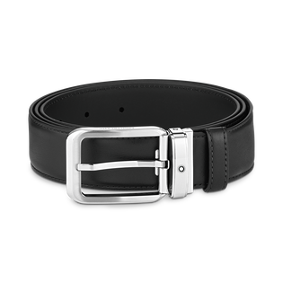 Rectangular 35&nbsp;mm Belt in Leather