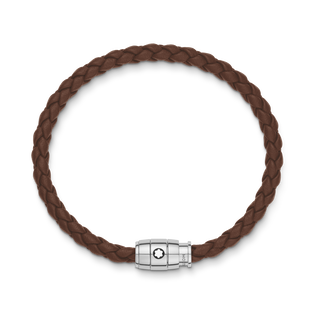 Large Soft Leather Fauve Brown Bracelet