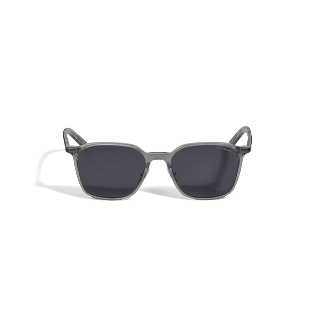 Oval Acetate Grey Frame Sunglasses - 1