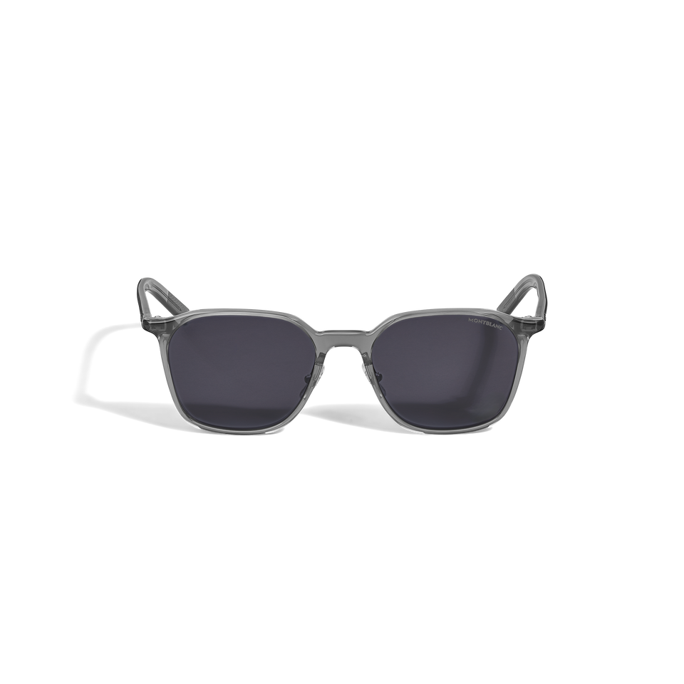 Oval Acetate Grey Frame Sunglasses - 1