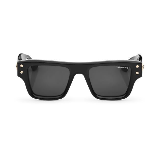 Rectangular Sunglasses with Black Coloured Acetate Frame - 1