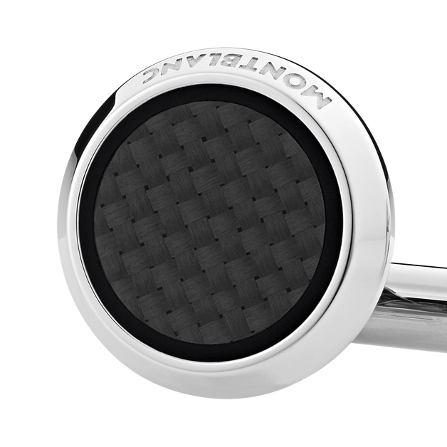 Meisterst&uuml;ck Cufflinks with Carbon-Patterned Inlay - 4