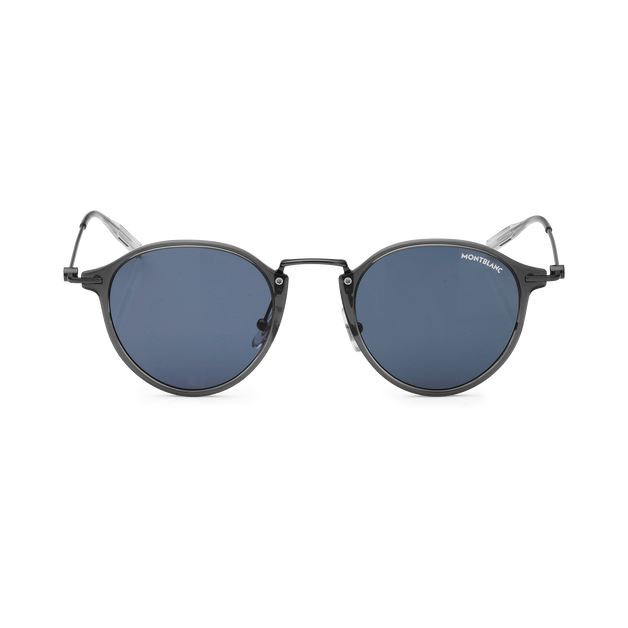 Round Sunglasses with Grey Coloured Injected Frame - 1