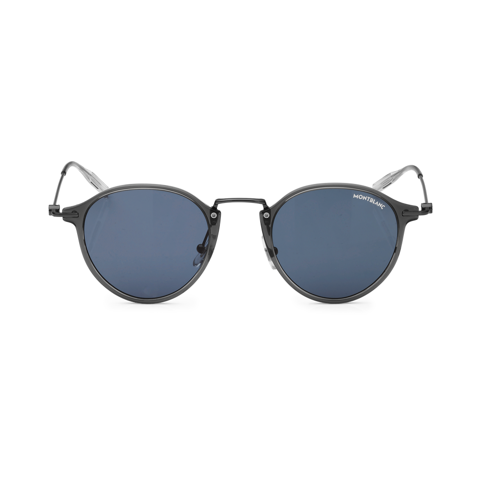 Round Sunglasses with Grey Coloured Injected Frame - 1