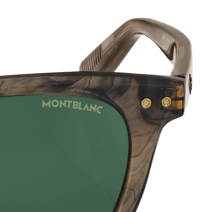 Round sunglasses with Brown Coloured Acetate Frame 