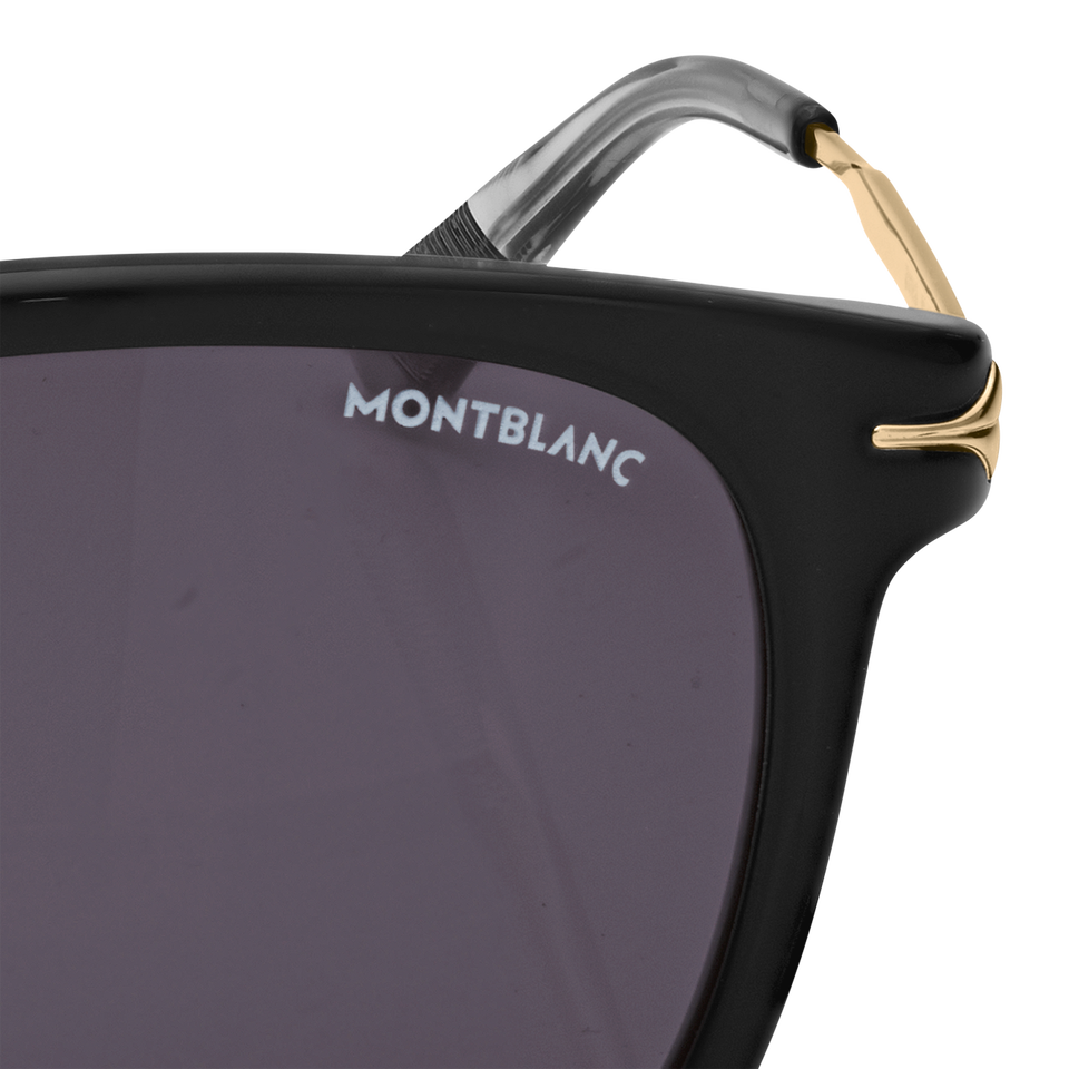Round Sunglasses with Black Coloured Acetate Frame - 3