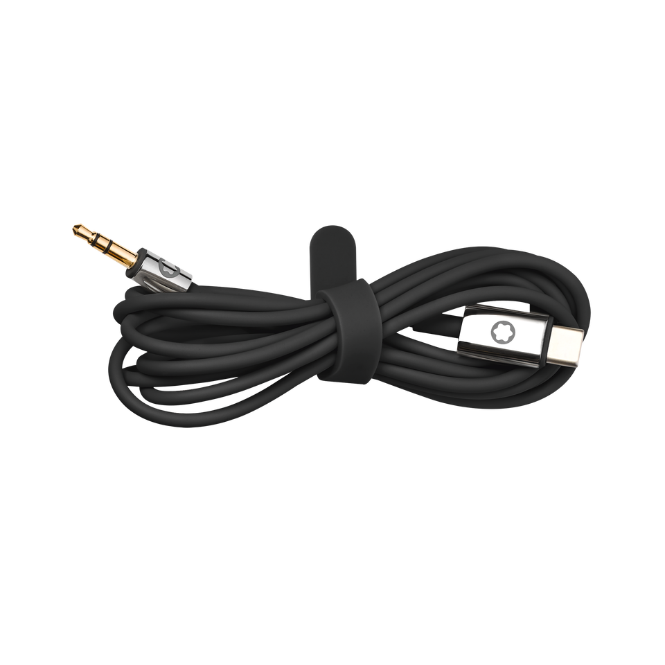 Black Travel Set for Montblanc MB 01 Headphones - 4