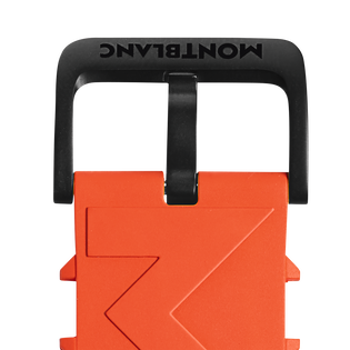 Orange Rubber Strap with Logo