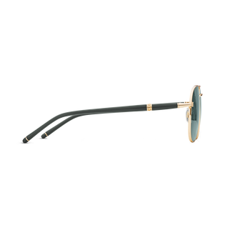 Squared Sunglasses with Gold Coloured Metal Frame