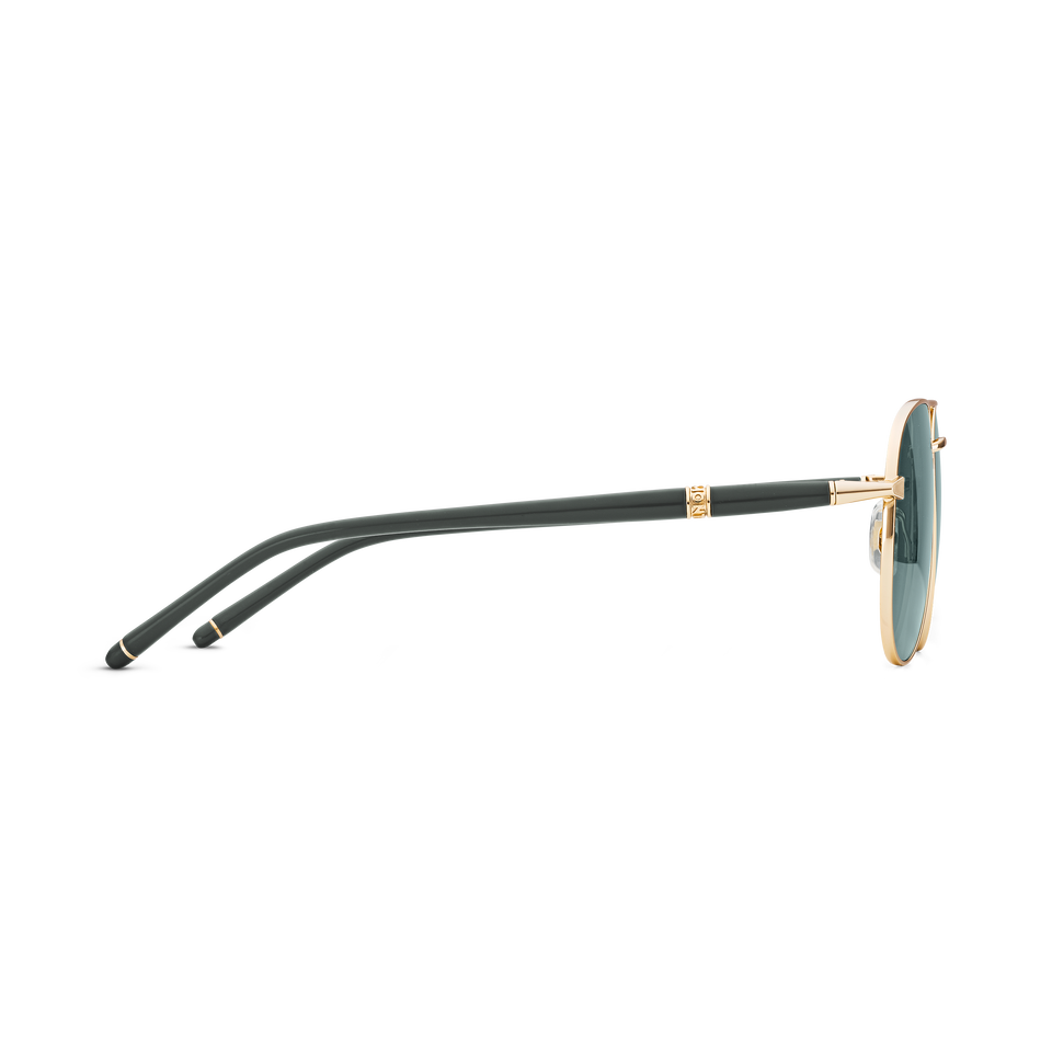 Squared Sunglasses with Gold Coloured Metal Frame - 2