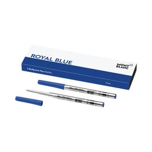2 Ballpoint Refills, Royal Blue - Fine