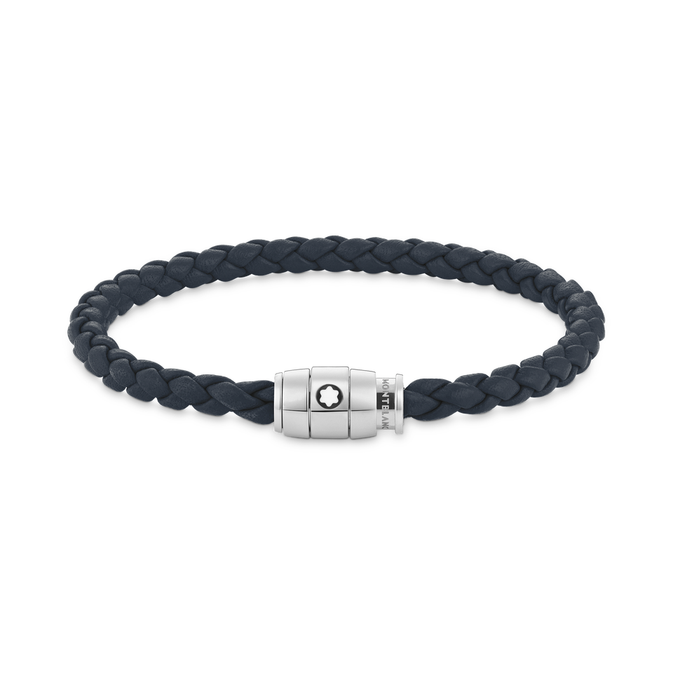 Bracelet Large, Soft Leather, Avio Blue - 1