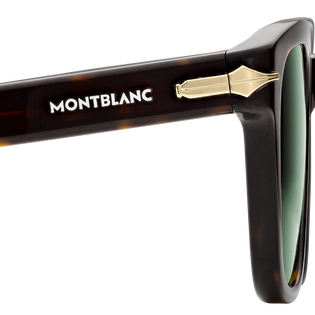 Squared Sunglasses with Havana Coloured Acetate Frame (S)