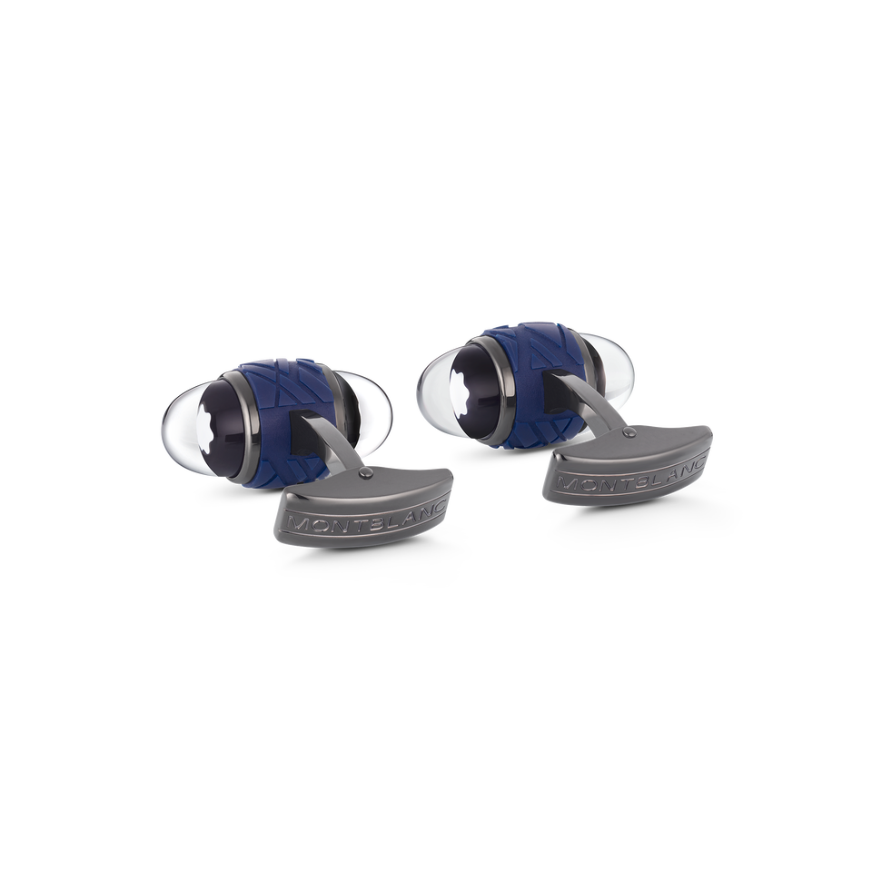 Boutons de manchette Montblanc StarWalker en acier et laque - 2