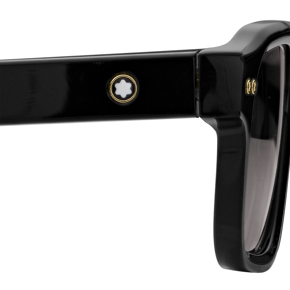 Rectangular Sunglasses with Black Coloured Acetate Frame - 1