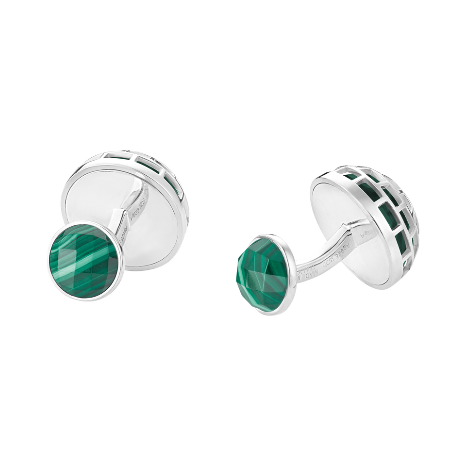 Montblanc Meisterst&uuml;ck Cufflinks with Malachite stone - 4