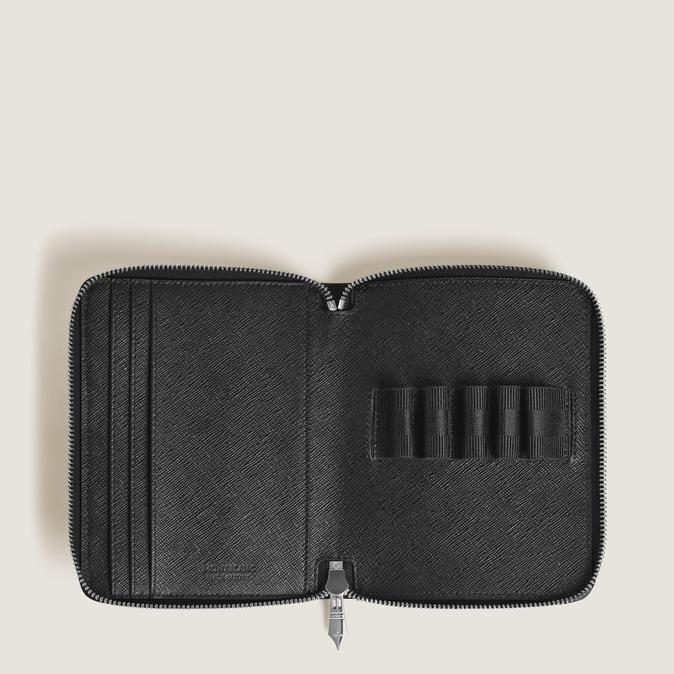 Sartorial 5 pen pouch with zip - 5