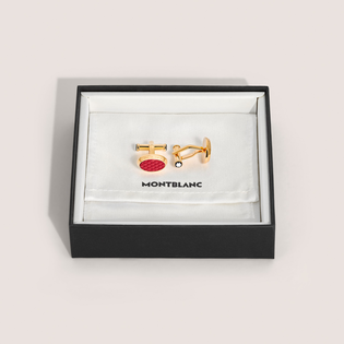 Meisterst&uuml;ck Cufflinks, Red Lacquer