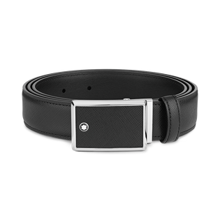 Marquetry Plate 30&nbsp;mm Belt in Sartorial Leather