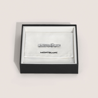 Tie bar in steel dedicated to the Meisterst&uuml;ck Around the World in 80 Days collection.