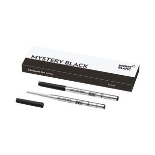 2x Ballpoint Refills, Mystery Black
