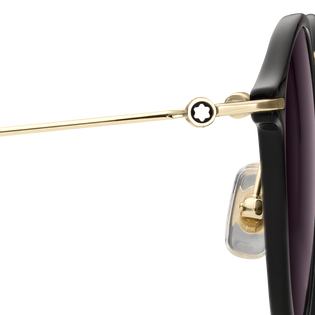 Round Sunglasses with Black Coloured Injected Frame