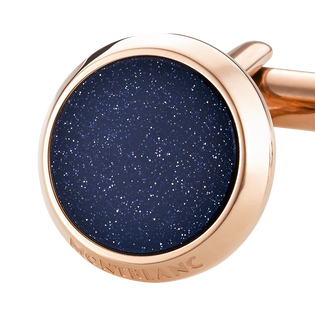 Meisterst&uuml;ck Cufflinks with Blue Goldstone Inlay